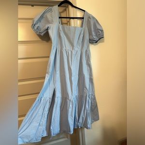 ASTR midi dress, baby blue- size XL.